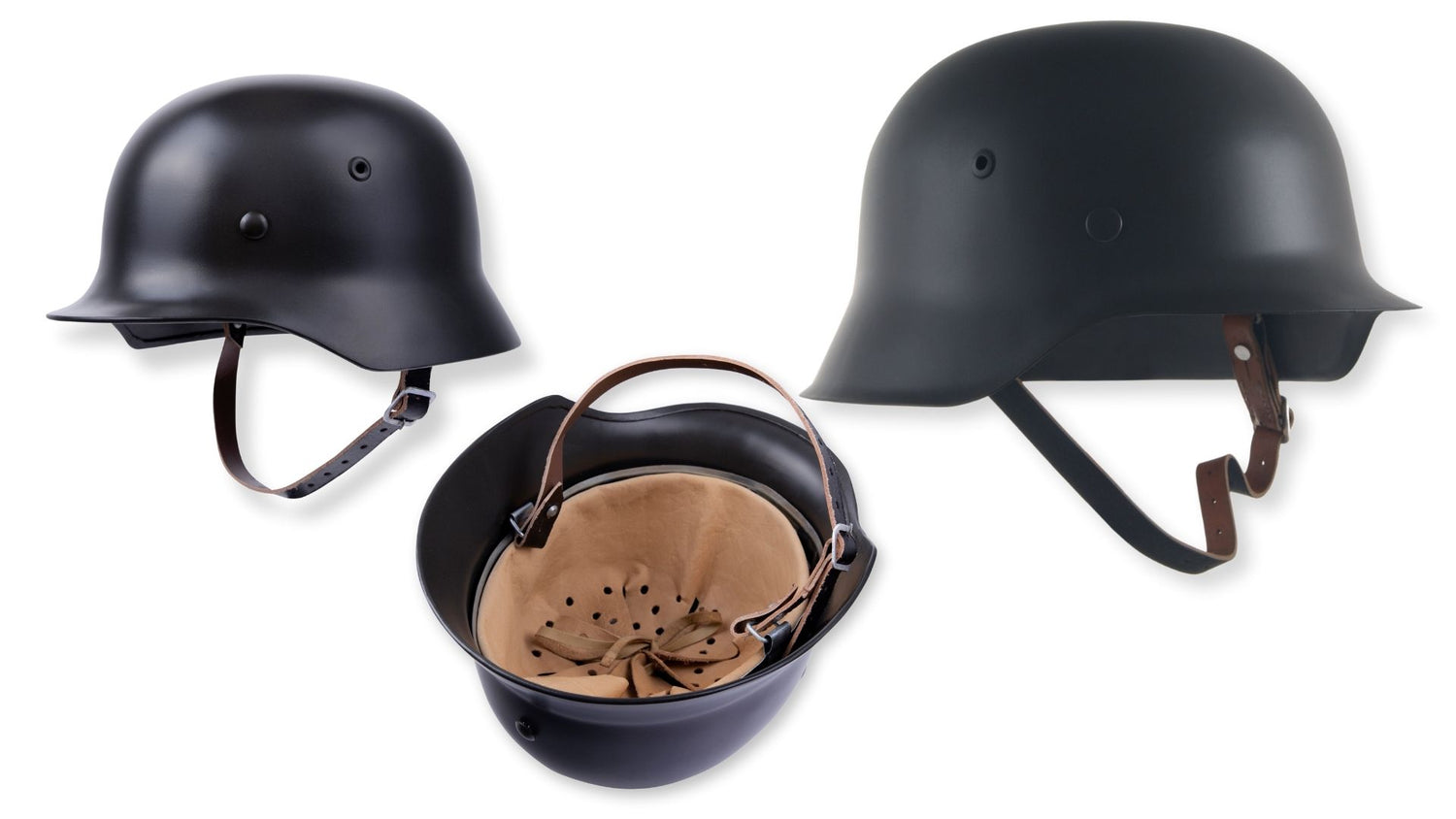 Image de la collection Stahlhelm Mon Casque M1 mettant en avant les casque M35, M40 et M42