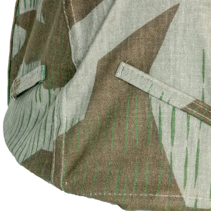 Couvre casque allemand camouflage Éclat ou Splinter gros plan des coutures