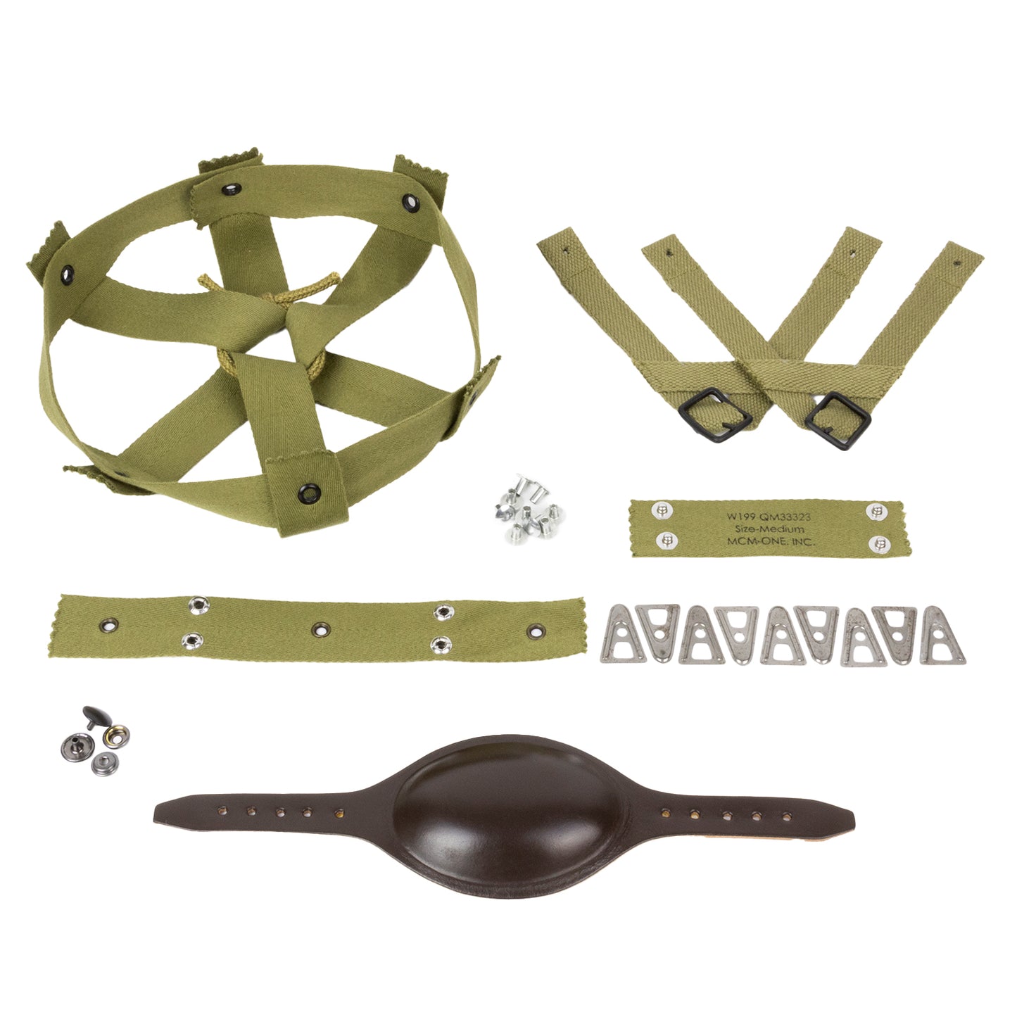 US M1 Paratrooper Liner Kit – Kinnriemen aus Leder