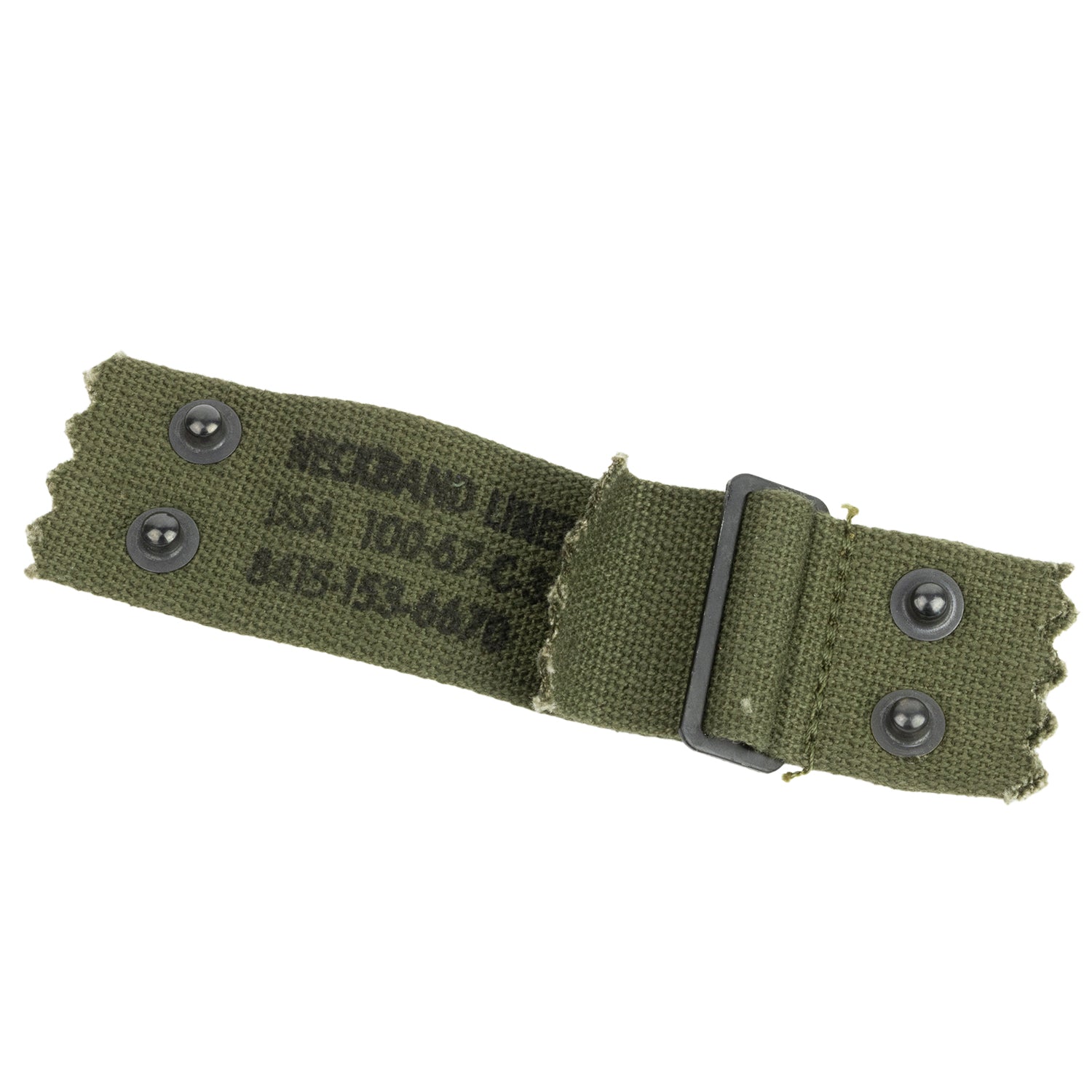 Neck Band US original daté de 1967, utilisé dans les sous-casque durant la guerre du Vietnam. Vue de face