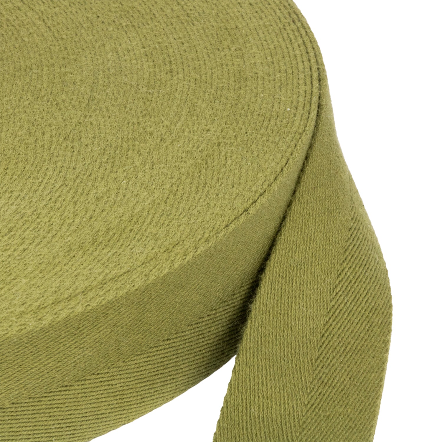 Gros plan sur le rouleau de sangle pour liner US M1 Olive Drab