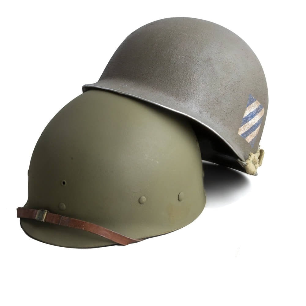 US M1 WW2 Helmet - Battle Battered - 3rd Infantry Division – Mon Casque M1